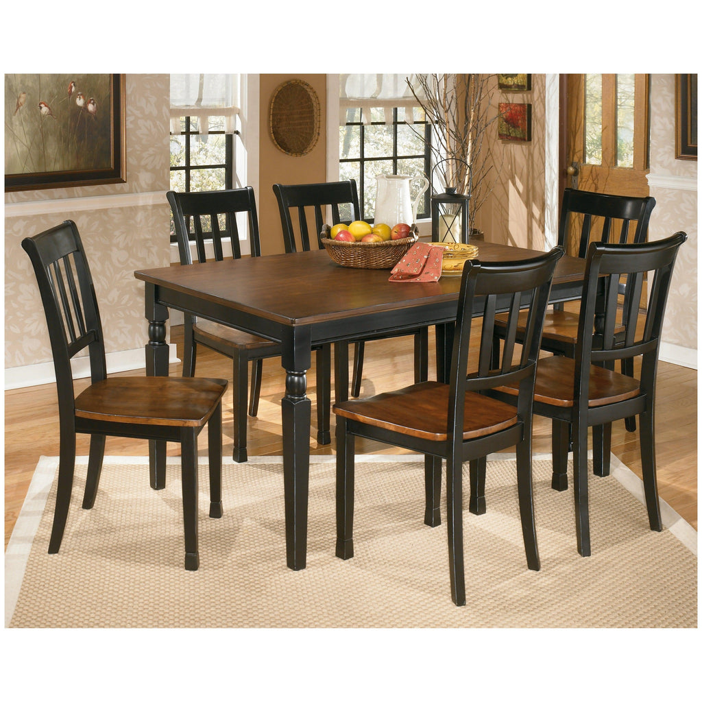 Owingsville Dining Table and 6 Chairs Ash-D580D13