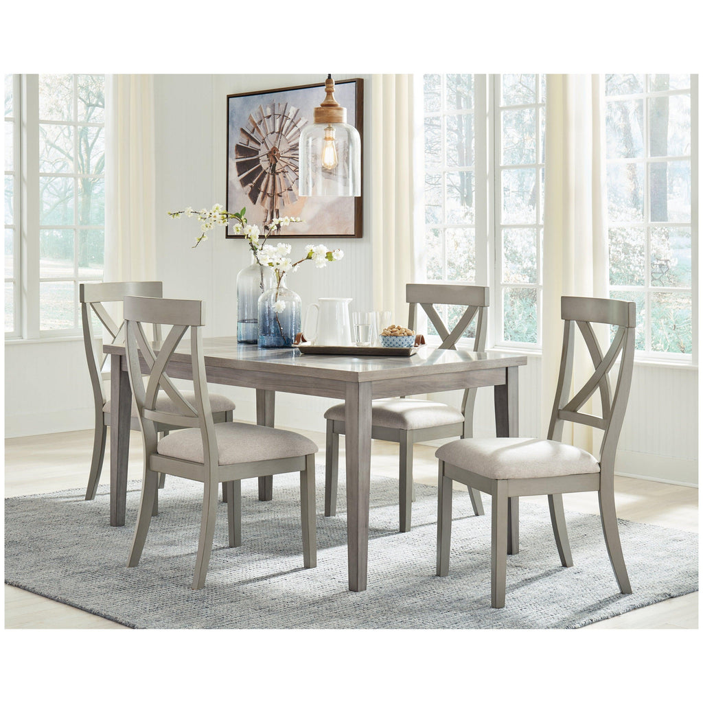Parellen Dining Table and 4 Chairs Ash-D291D1