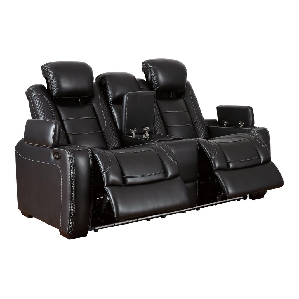 Party Time Reclining Sofa and Loveseat Ash-37003U1