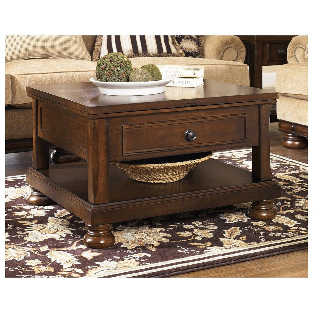 Porter Coffee Table and 2 Chairside End Tables Ash-T697T2