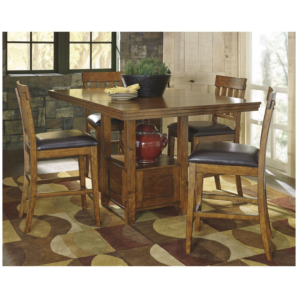 Ralene Counter Height Dining Table and 6 Barstools Ash-D594D5