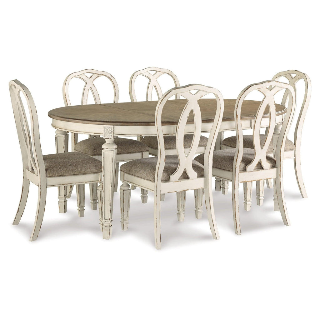 Realyn Dining Table and 6 Chairs Ash-D743D13