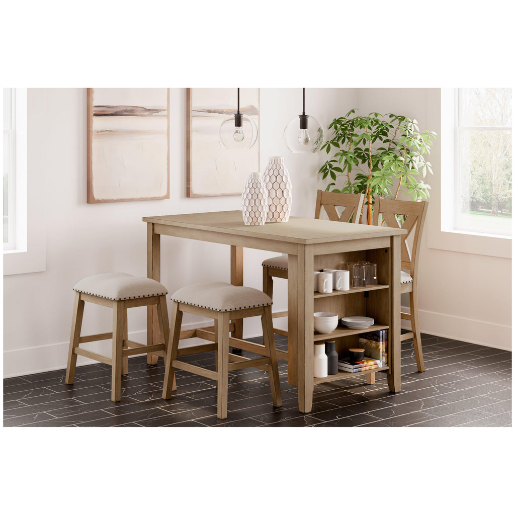 Sanbriar Counter Height Dining Table Ash-D393-13