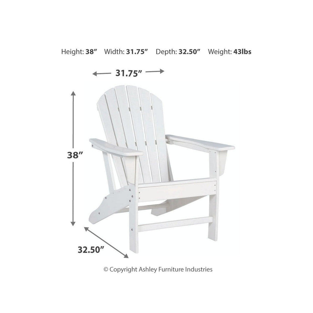 Sundown Treasure Adirondack Chair with End Table Ash-P011P1