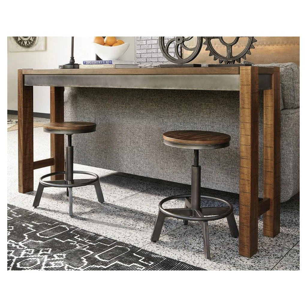 Torjin Counter Height Dining Table and 2 Barstools Ash-D440D1