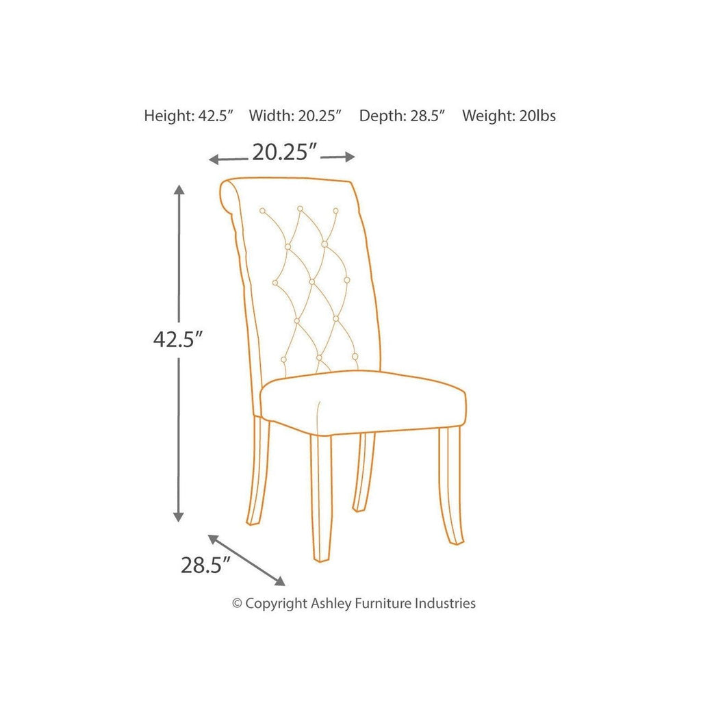 Tripton Dining Chair (Set of 2) Ash-D530-02X2