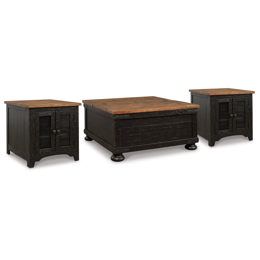 Valebeck Coffee Table and 2 End Tables Ash-T468T2