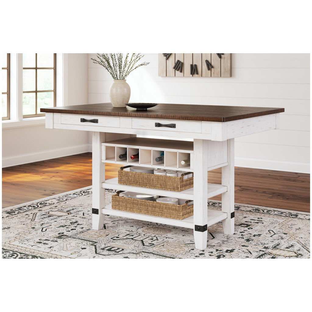 Valebeck Counter Height Dining Table Ash-D546-32