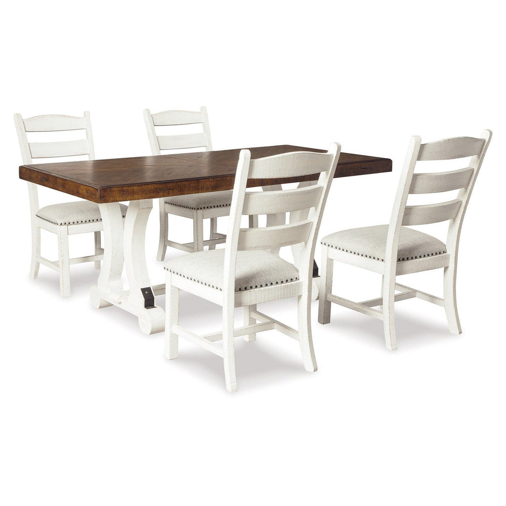 Valebeck Dining Table and 4 Chairs Ash-D546D2