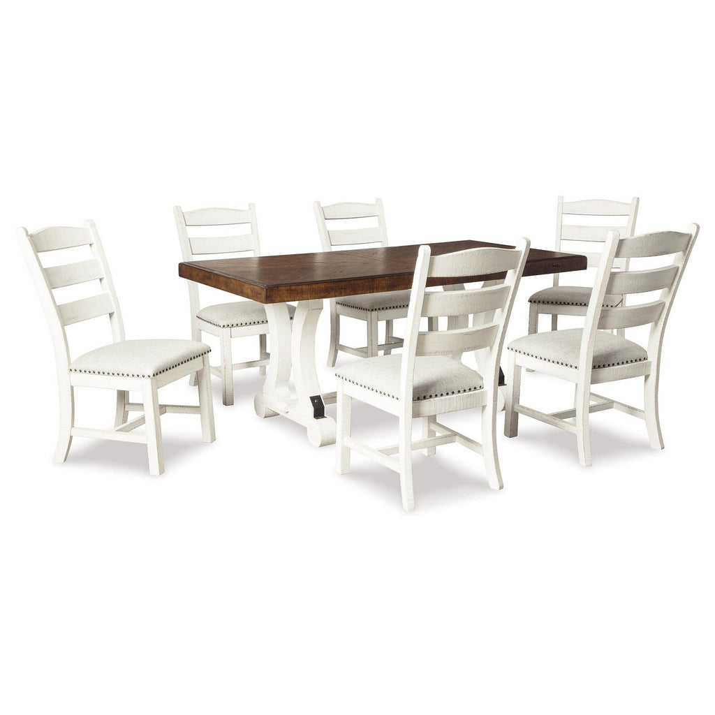 Valebeck Dining Table and 6 Chairs Ash-D546D6