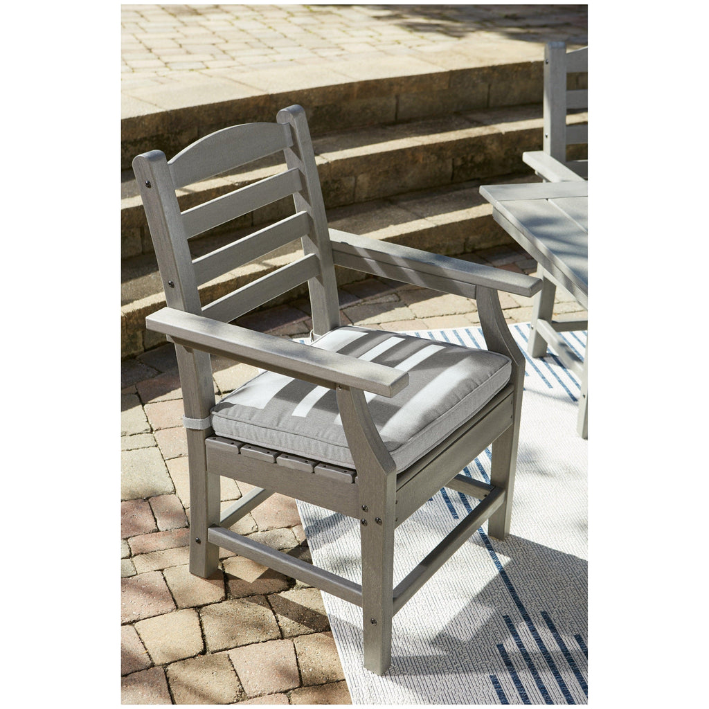 Visola Outdoor Dining Table with 4 Chairs Ash-P802P4