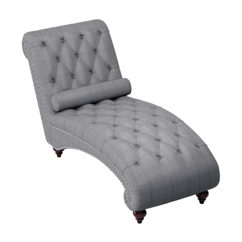 CHAISE, DARK GRAY 100% POLYESTER 1162GY-5