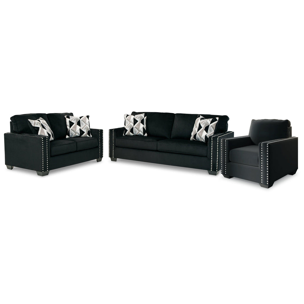 Gleston Sofa and Loveseat with Chair Ash-12206U2