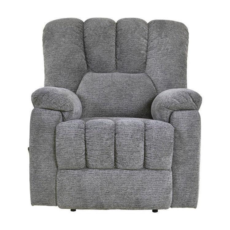RECLINING CHAIR, GRAY CHENILLE 9534GY-1