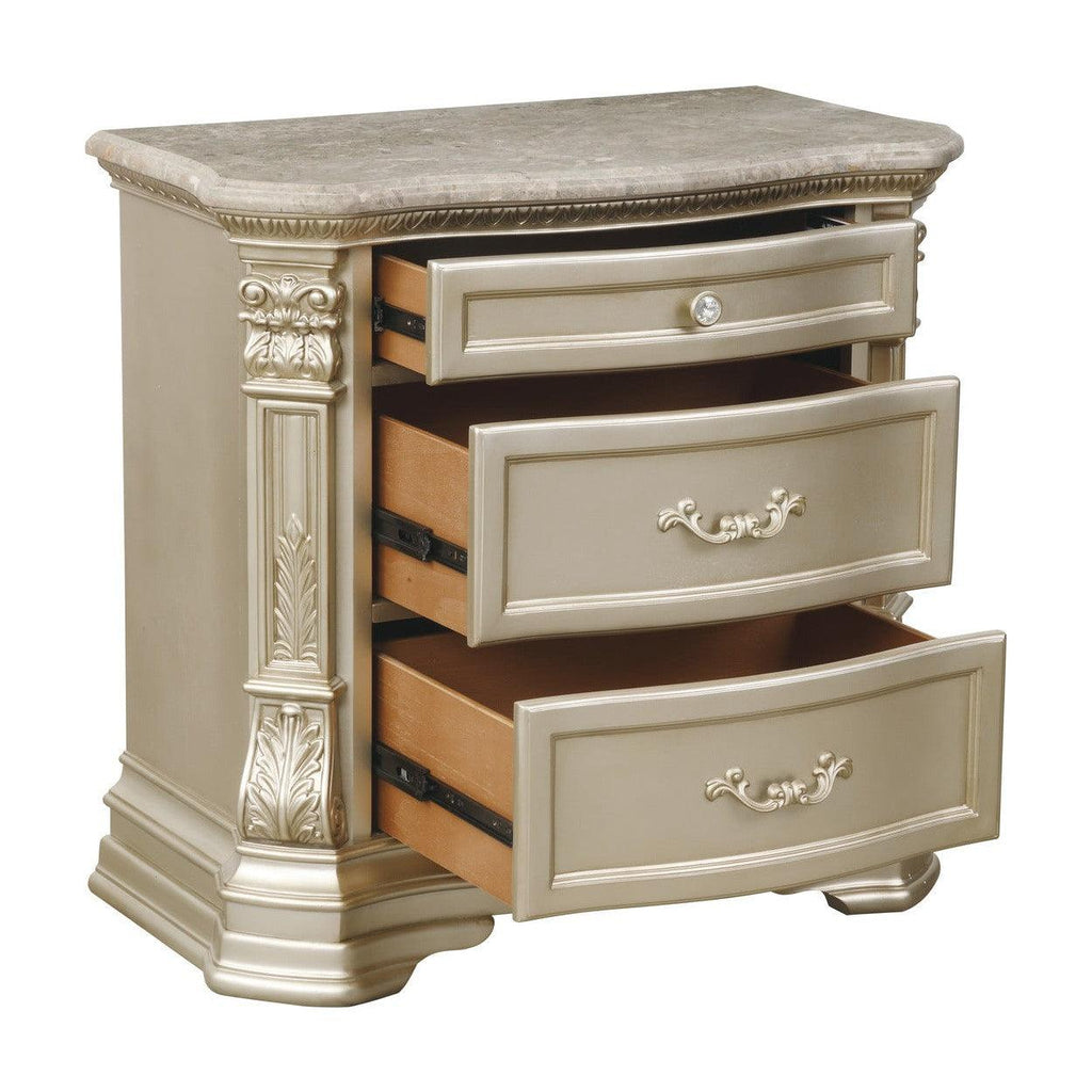 NIGHTSTAND W/MARBLE TOP 1919NC-4