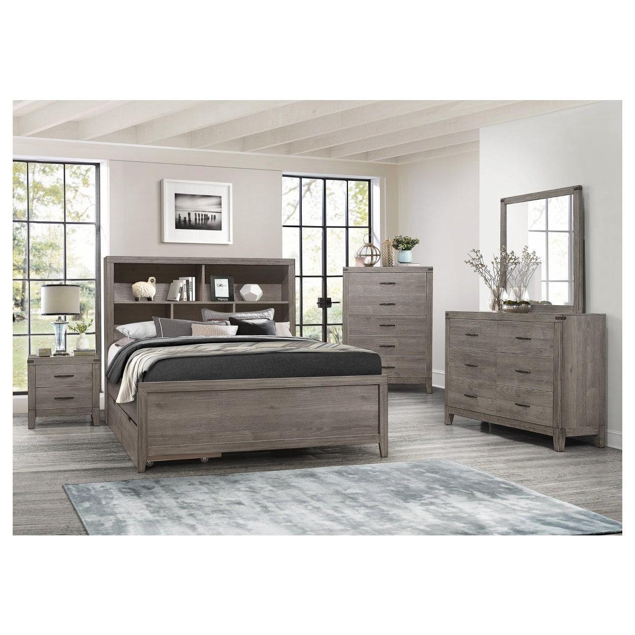East West Furniture KD16Q-2GA08 - Juego de ropa de cama Queen de 3 piezas,  1 cama de plataforma de tela de lino color caqui oscuro acolchado y