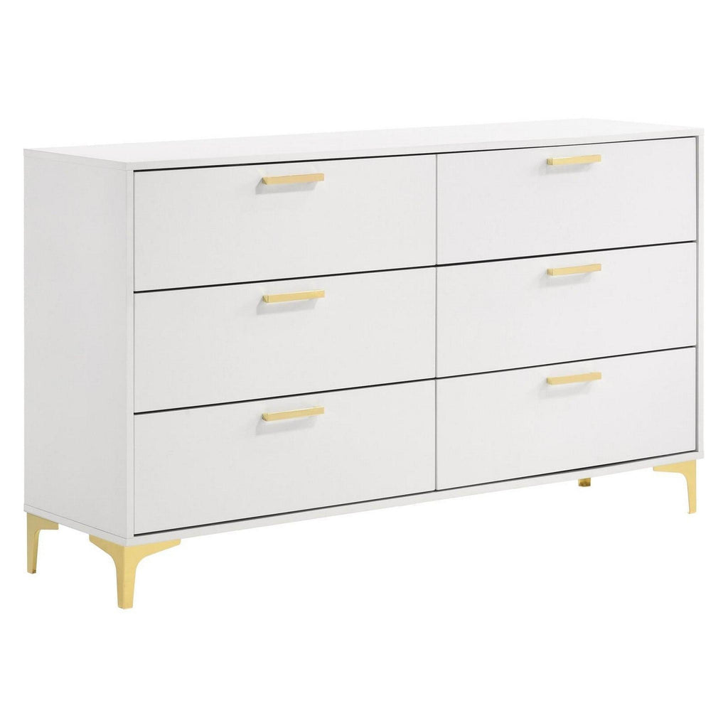 Kendall 6-drawer Dresser White 224403