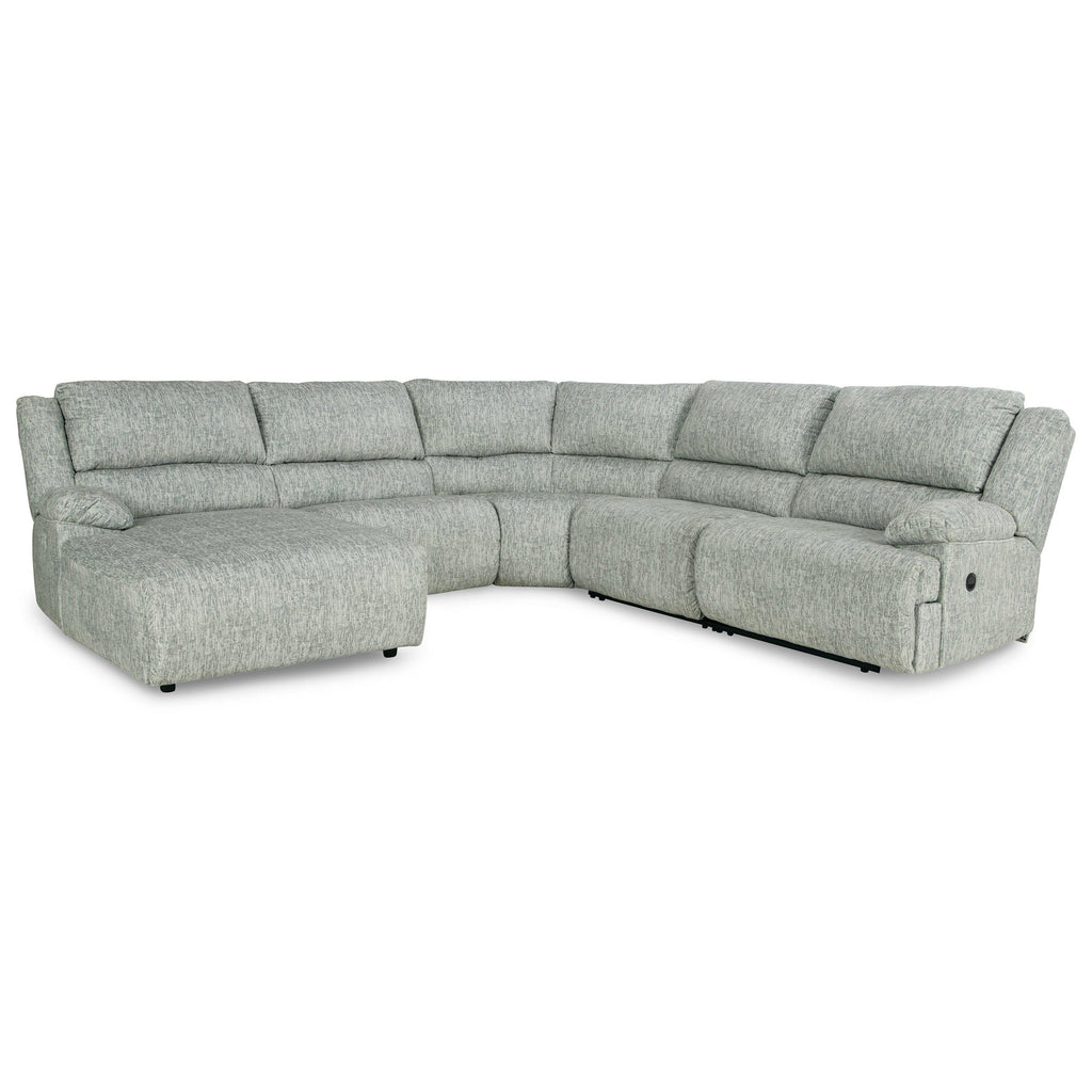McClelland 5-Piece Reclining Sectional with Chaise Ash-29302S5