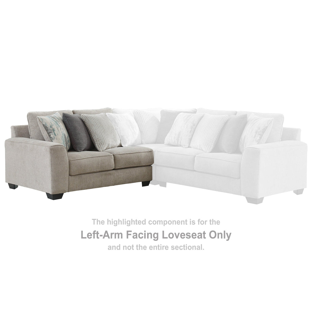 Ardsley Left-Arm Facing Loveseat Ash-3950455