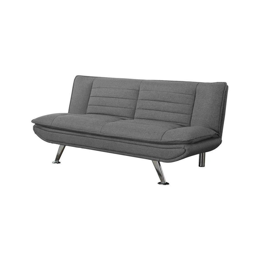 Julian Upholstered Sofa Bed with Pillow-top Seating Grey 503966