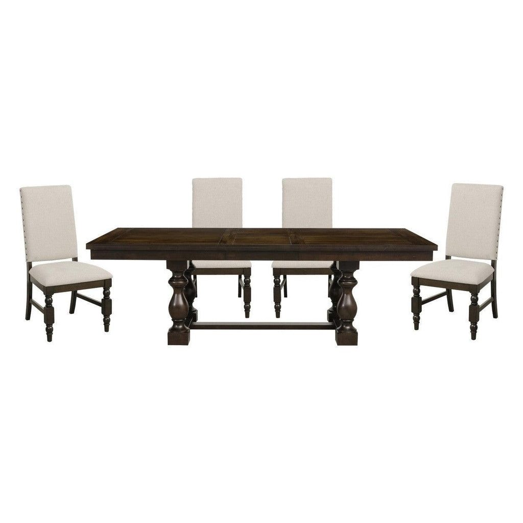 5pc set (TABLE + 4 SIDE CHAIRS) 5167-96*5FS