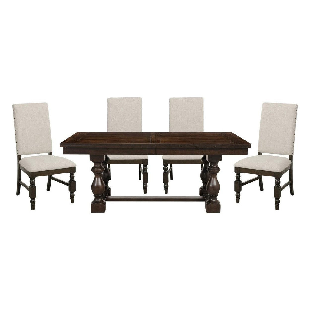 5pc set (TABLE + 4 SIDE CHAIRS) 5167-96*5FS