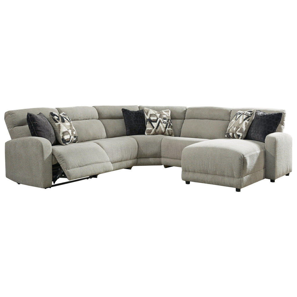 Colleyville 5-Piece Power Reclining Sectional with Chaise Ash-54405S14