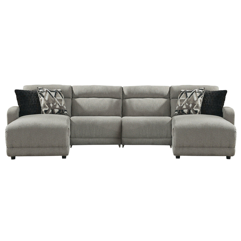 Colleyville 4-Piece Power Reclining Sectional with Chaise Ash-54405S16