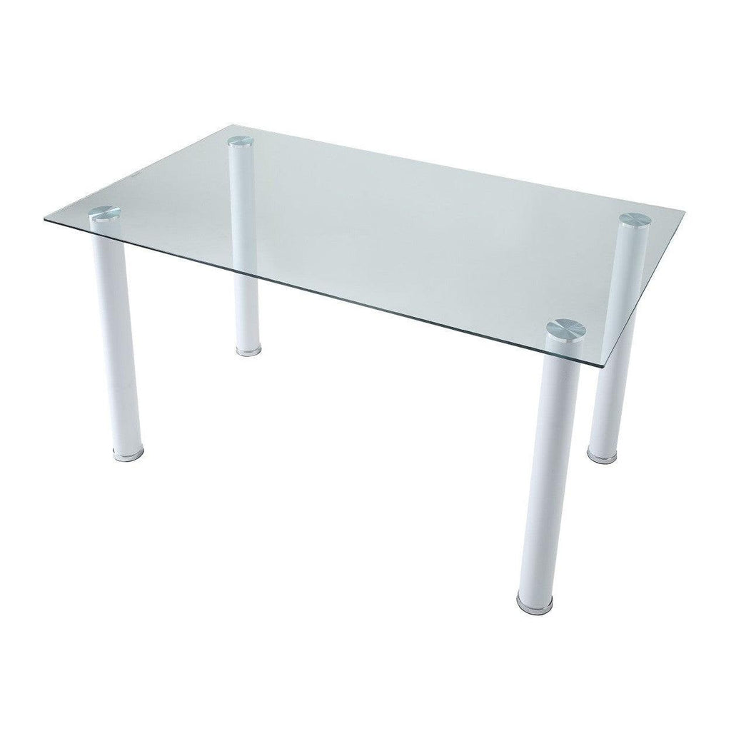 (2) DINING TABLE W/GLASS TOP 5538W*