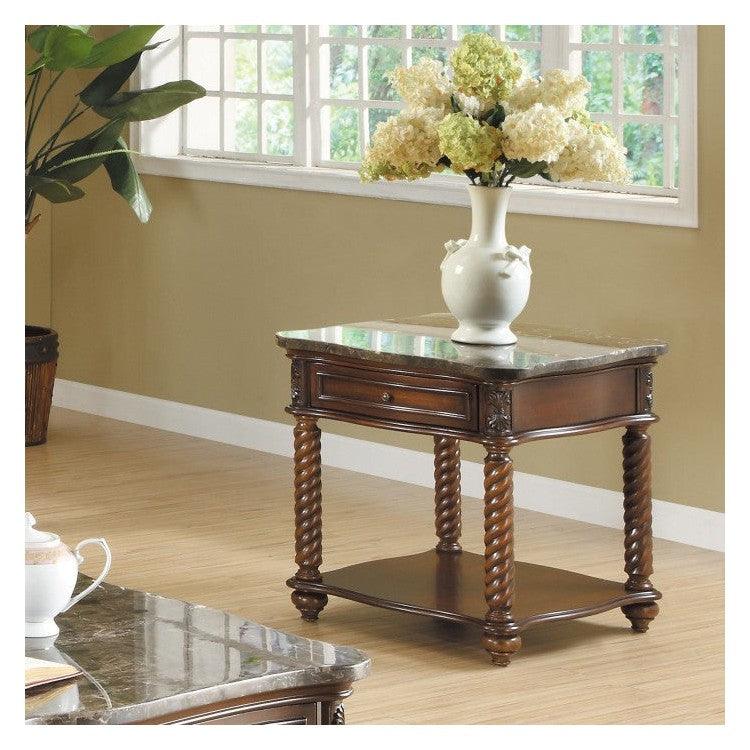 END TABLE, MARBLE TOP 5560-04