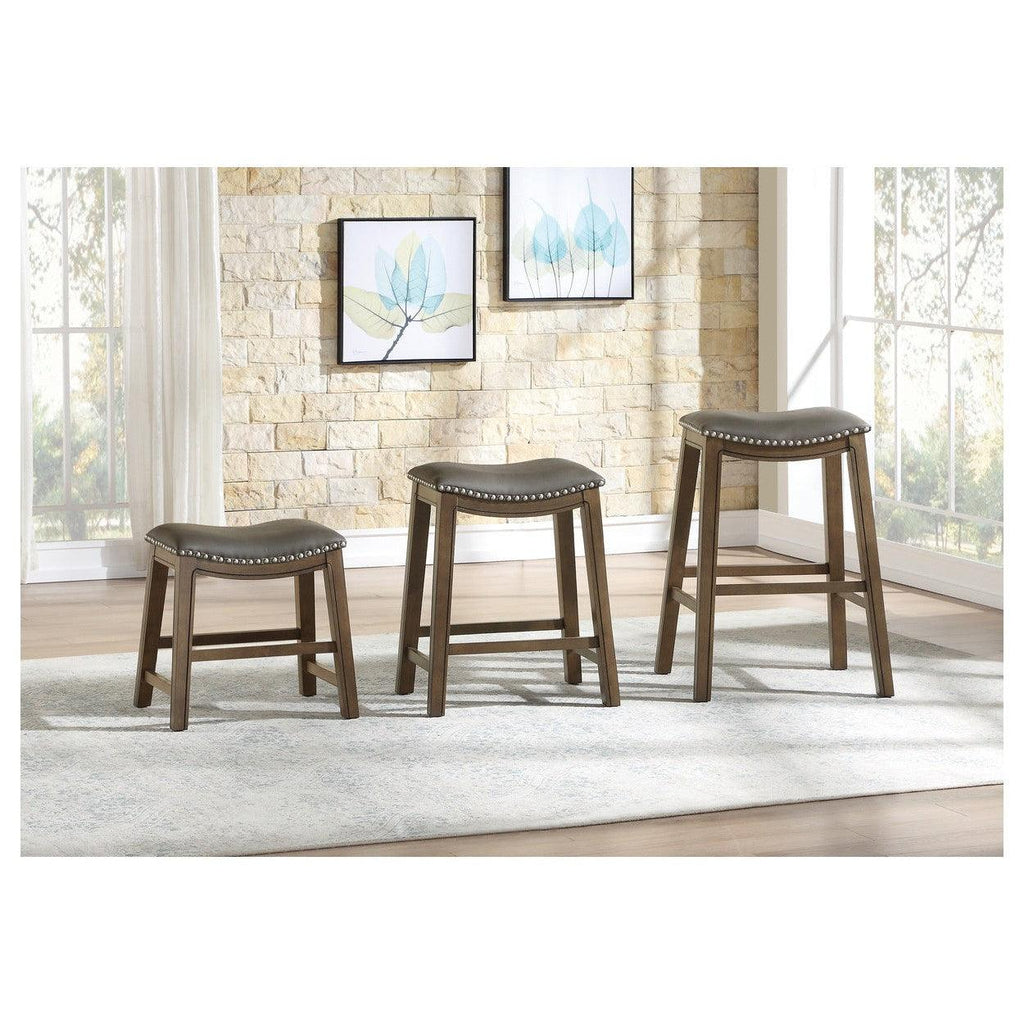 Counter Height Stool, Gray PU, 3A 5682GRY-24