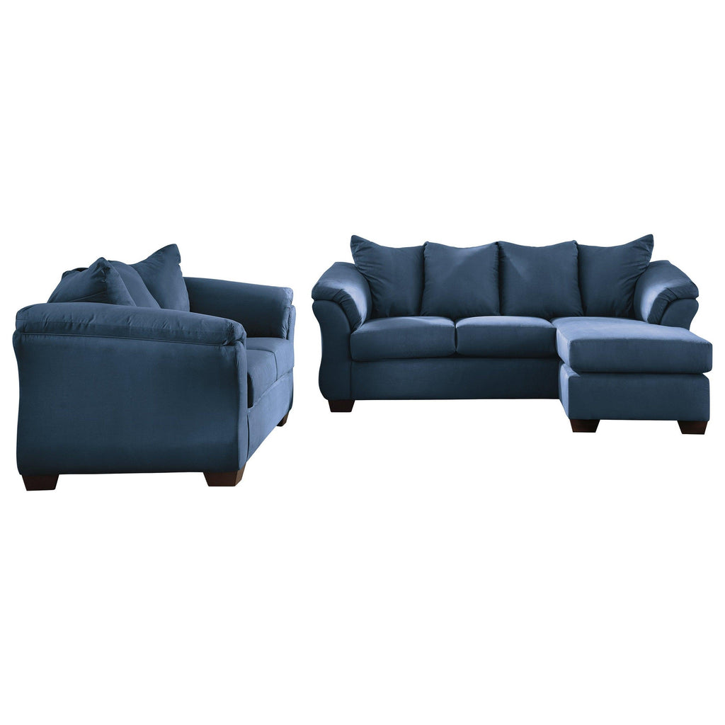Darcy Sofa Chaise and Loveseat Ash-75008U2