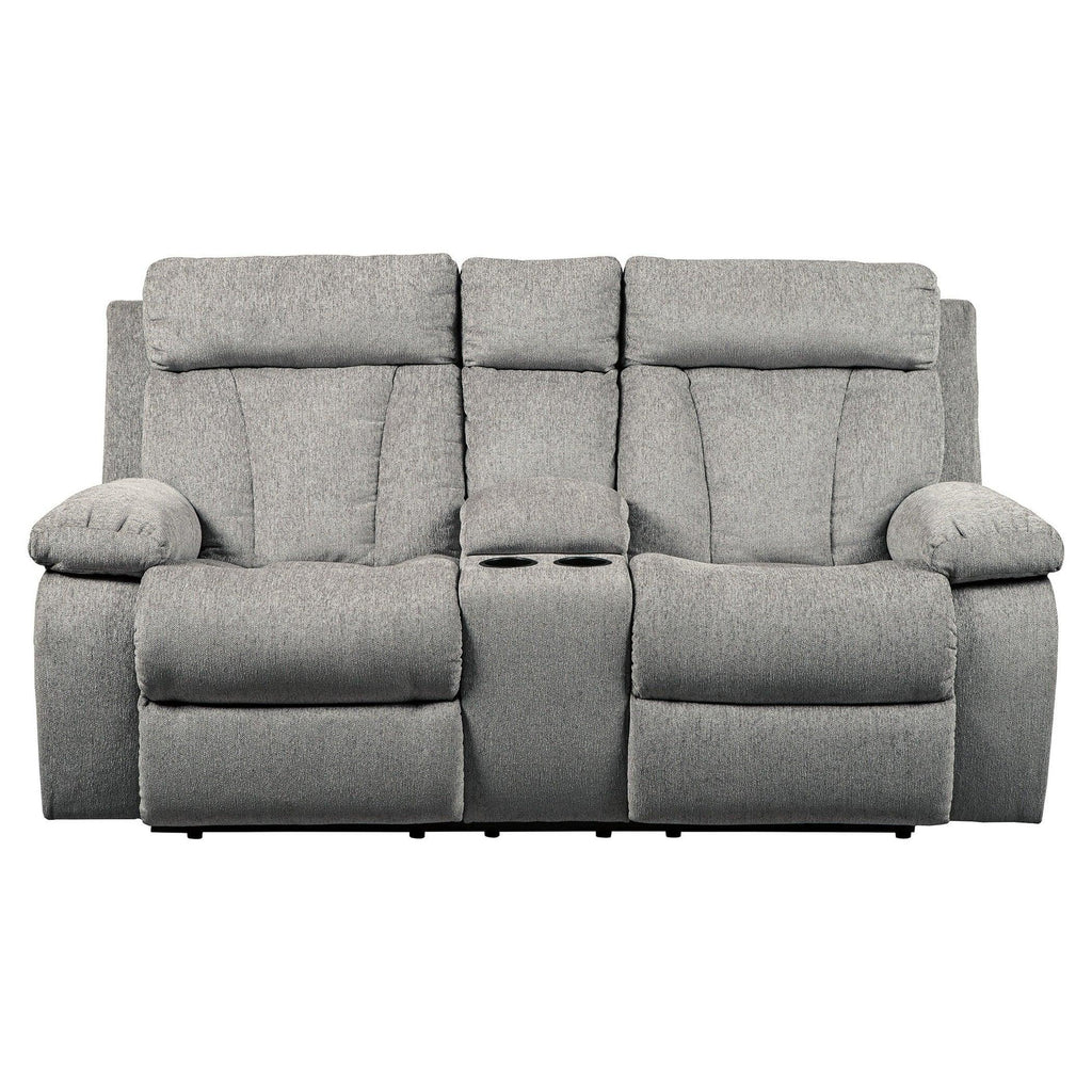Mitchiner Reclining Loveseat with Console Ash-7620494