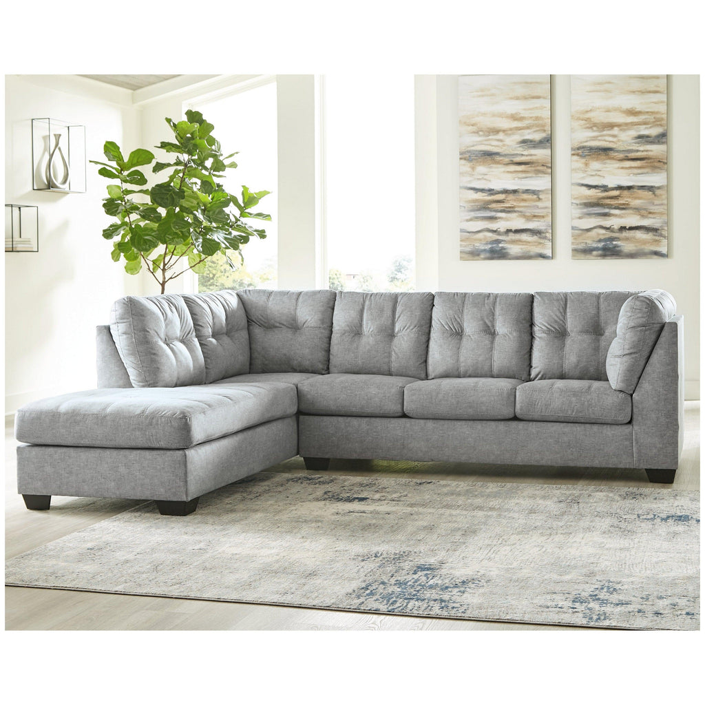 Falkirk 2-Piece Sectional With Chaise And Sleeper - Oak & Sofa Liquidators