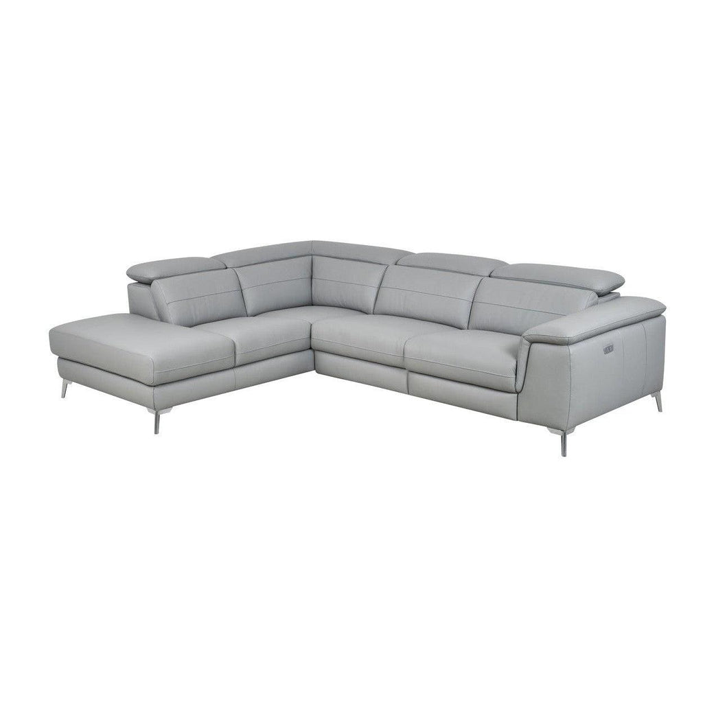(2)2-Piece Power Sectional with Left Chaise 8256GY*2LRPW