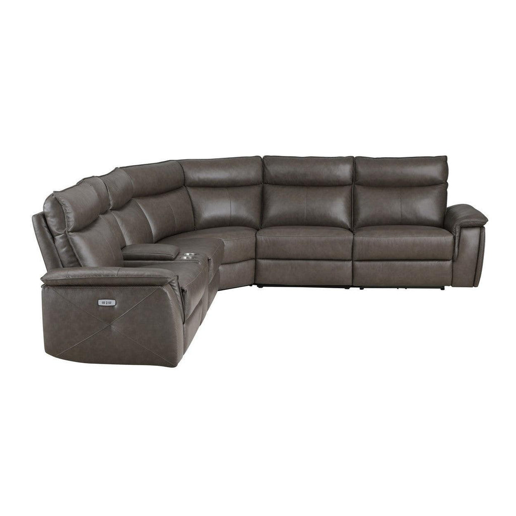 (6)6-Piece Modular Power Reclining Sectional with Power Headrests 8259RFDB*6SCPWH