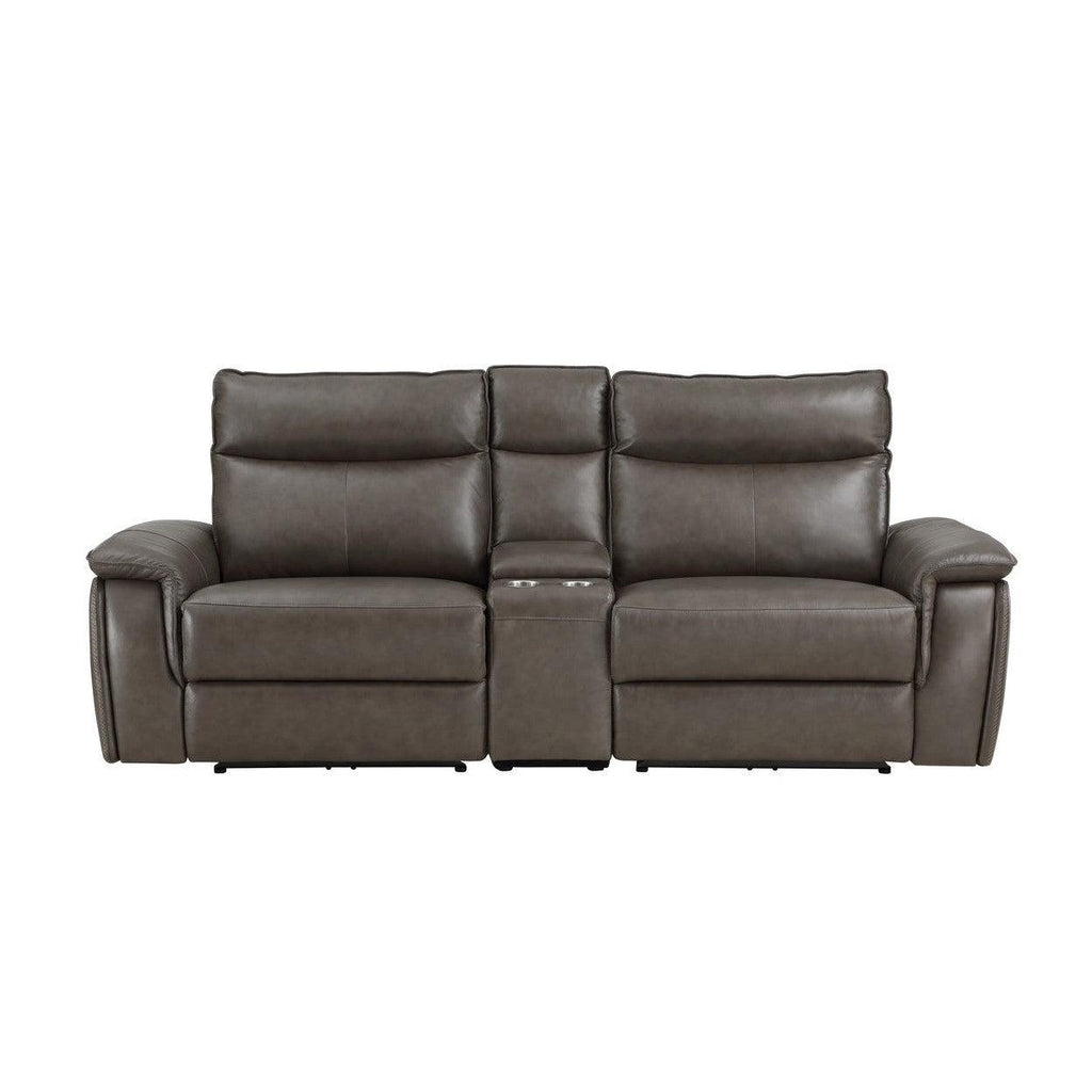 (3) Power Double Reclining Love Seat with Center Console and Power Headrests 8259RFDB-2CNPWH*