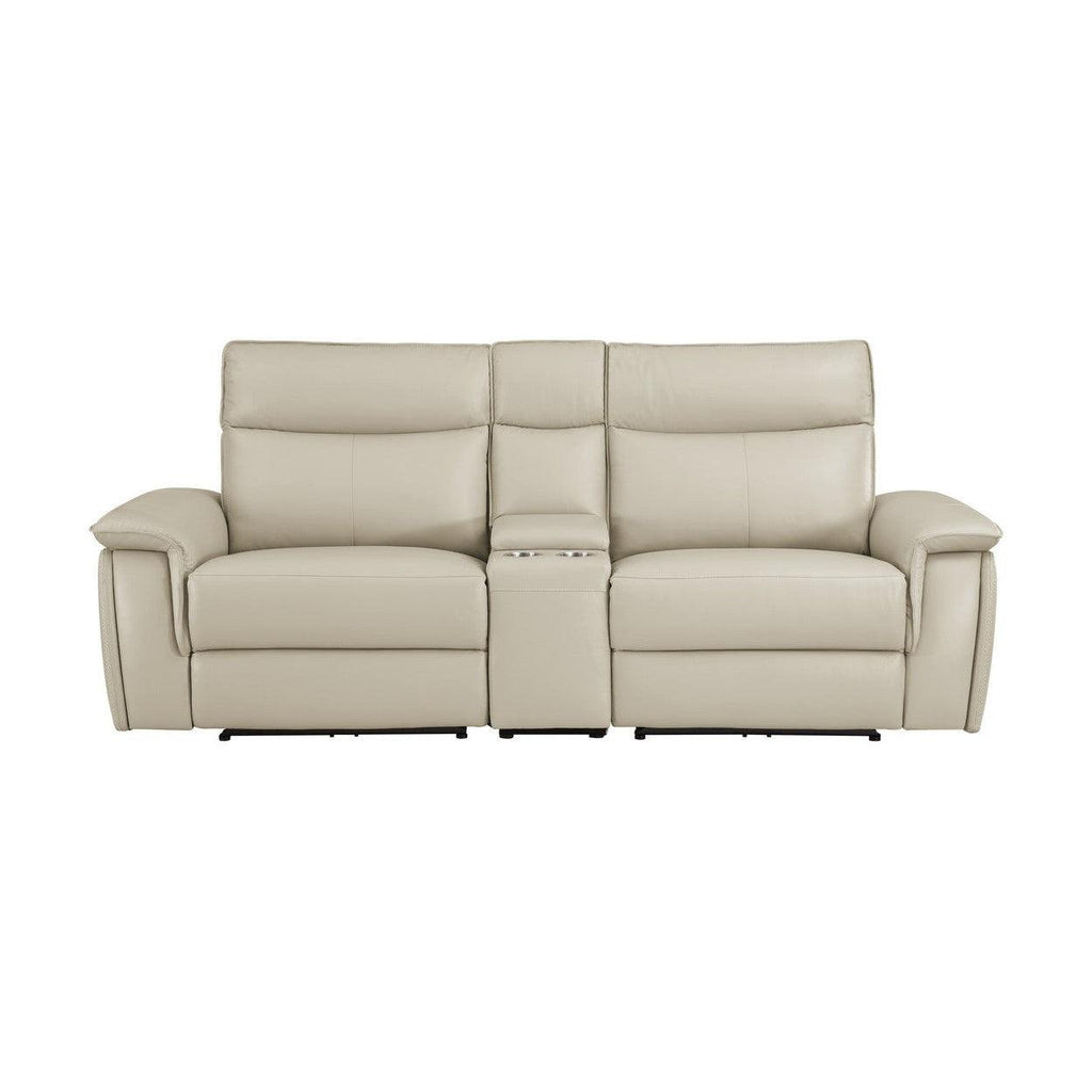 (3) Power Double Reclining Love Seat with Center Console and Power Headrests 8259RFTP-2CNPWH*