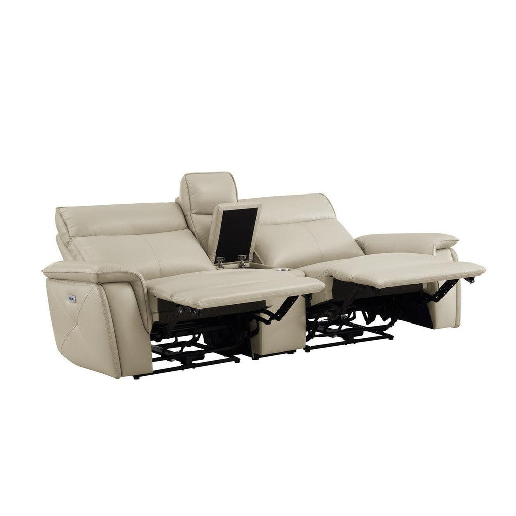 (3) Power Double Reclining Love Seat with Center Console and Power Headrests 8259RFTP-2CNPWH*