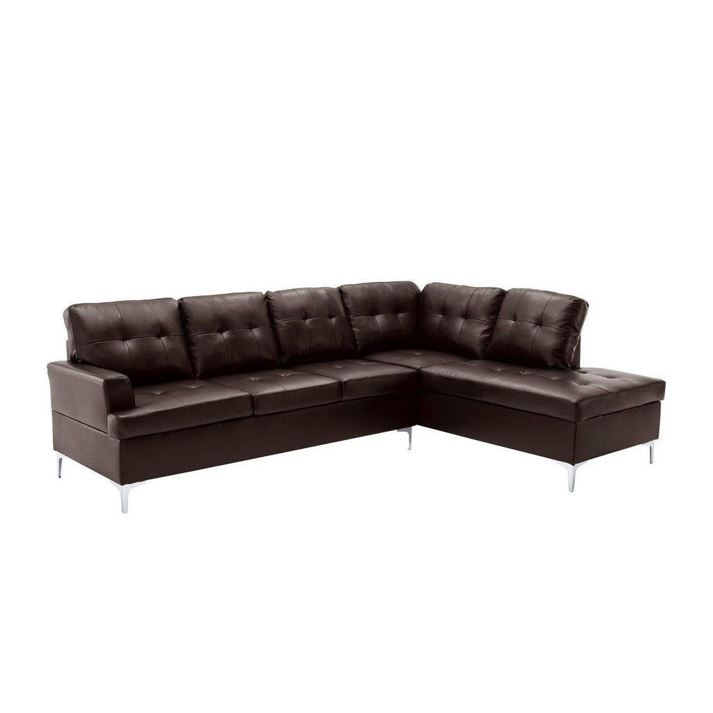 2PC SET: SECTIONAL 8378BRW*