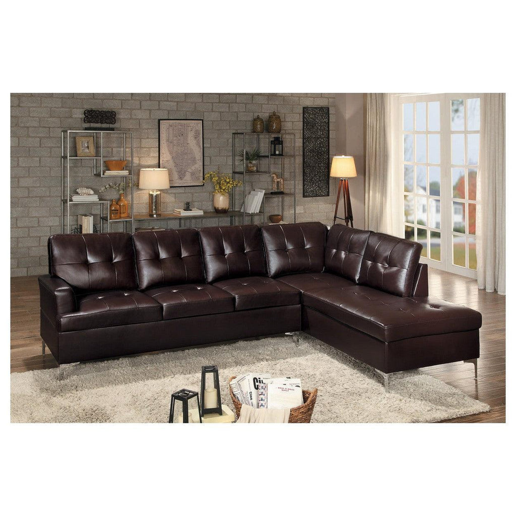 2PC SET: SECTIONAL 8378BRW*
