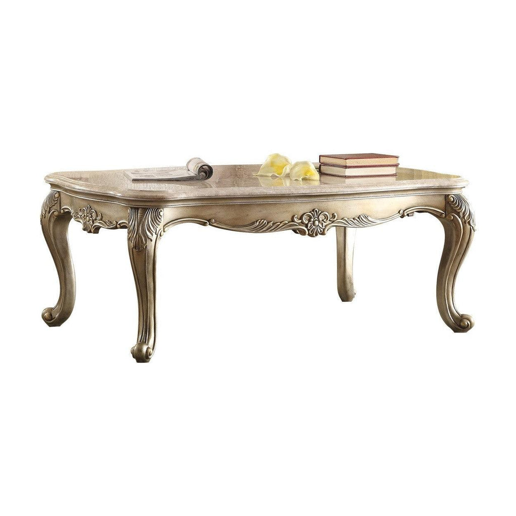COCKTAIL TABLE, MARBLE TOP 8412-30