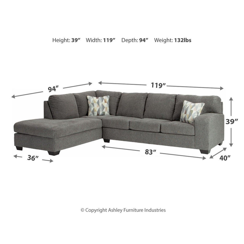 Dalhart 2-Piece Sectional with Chaise Ash-85703S1
