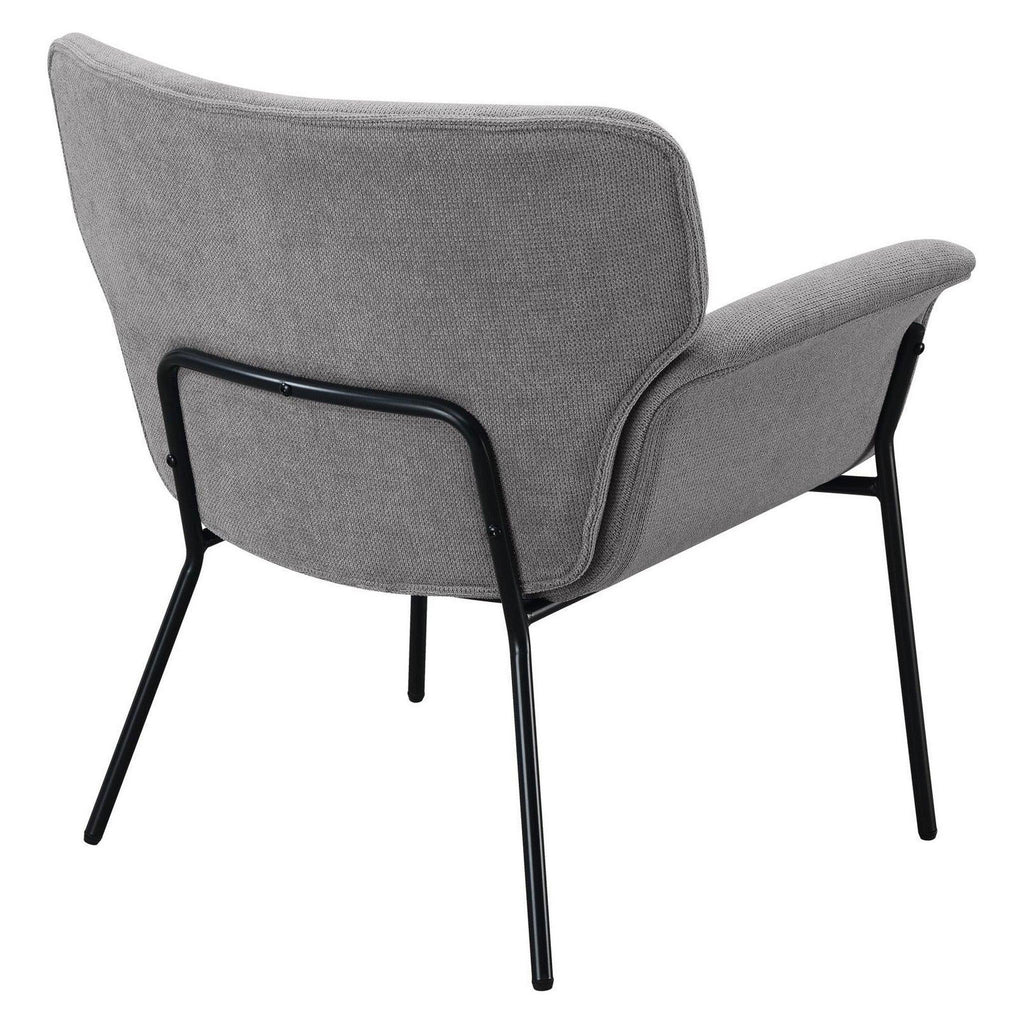 Davina Upholstered Flared Arms Accent Chair Ash Grey 905614