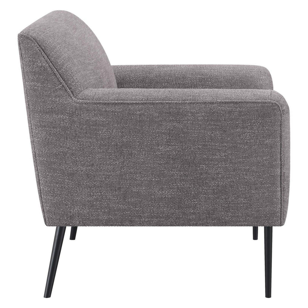 Darlene Upholstered Tight Back Accent Chair Charcoal 905640