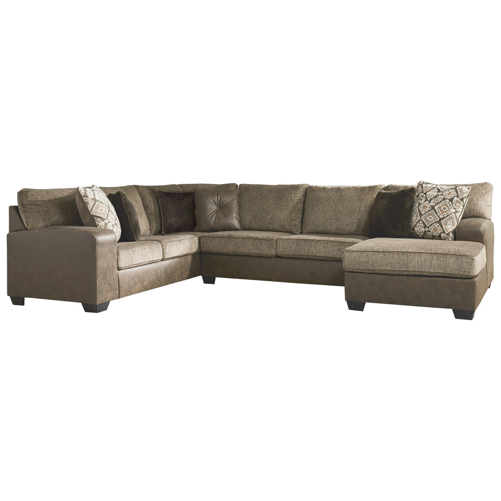 Abalone 3-Piece Sectional with Chaise Ash-91302S2