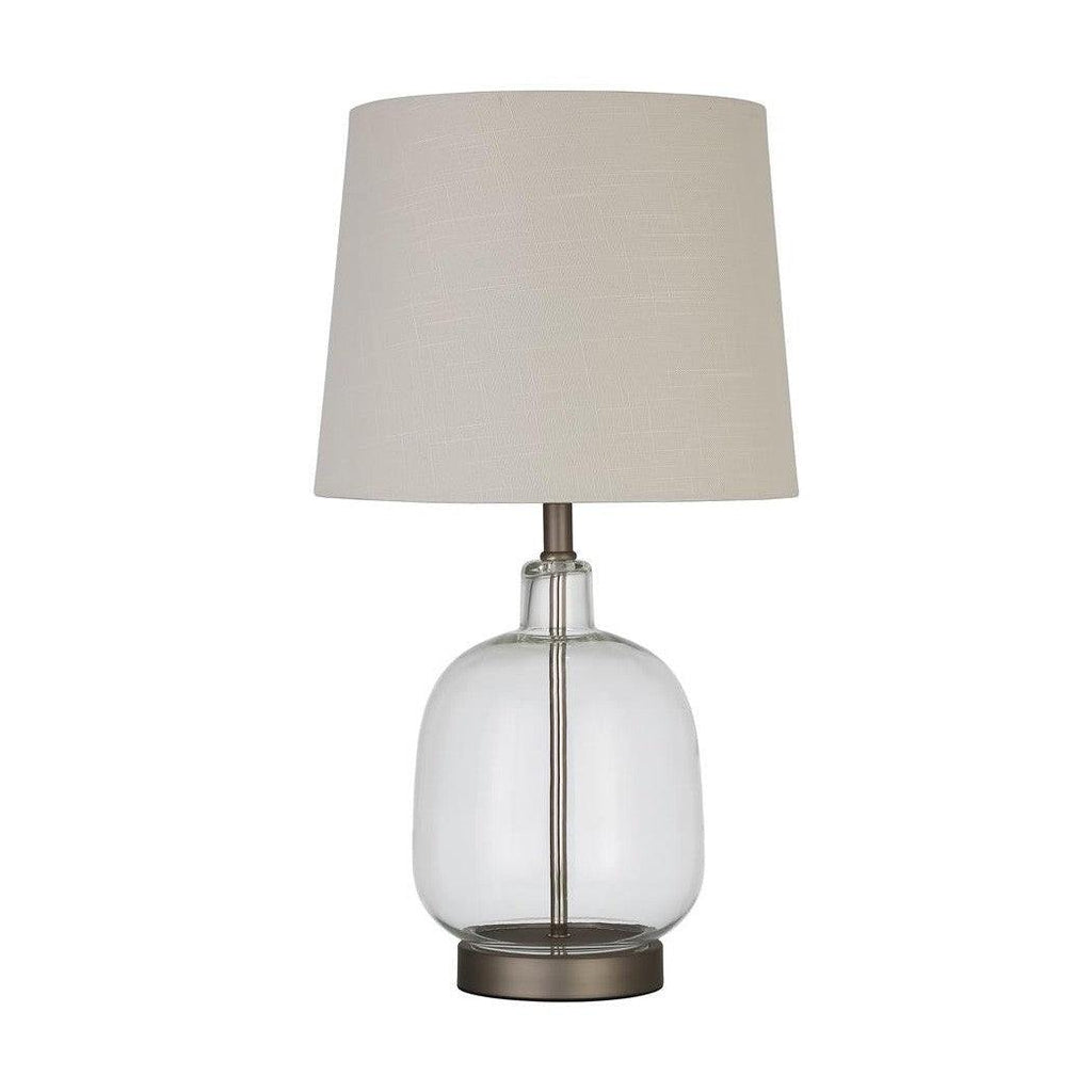 Costner Empire Table Lamp Beige and Clear 920017
