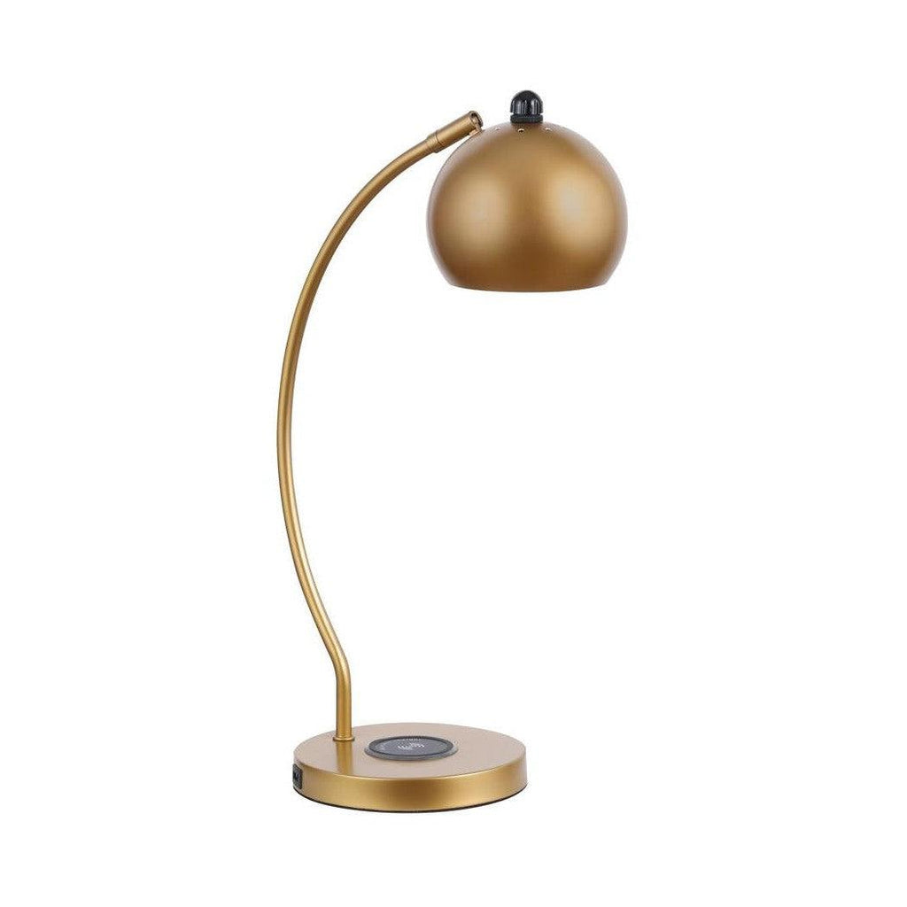 Andreas Dome Shade Table Lamp Gold 920192