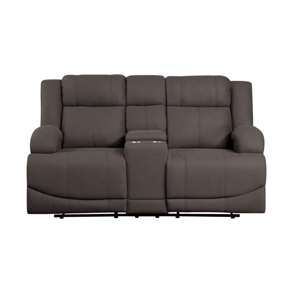 Double Reclining Love Seat with Center Console 9207CHC-2