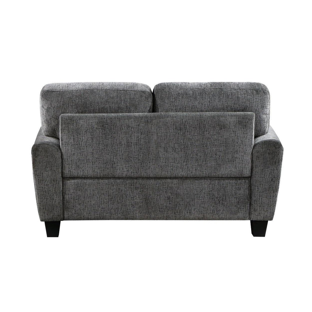 Love Seat with 2 pillows 9214GY-2